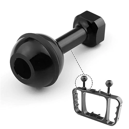 Ball Head Adapter - 1 inch Aluminum 1/4'' Screw