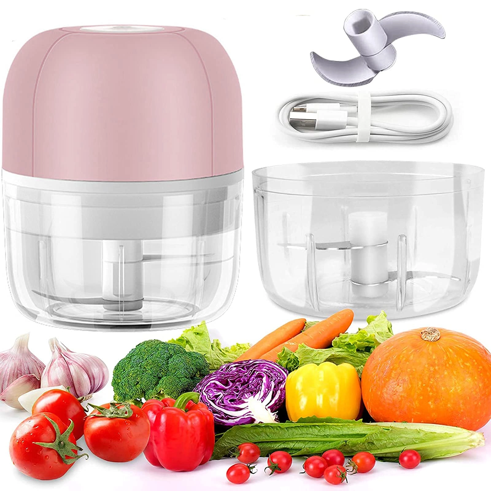 LHTL Electric Mini Garlic Chopper - USB Charging
