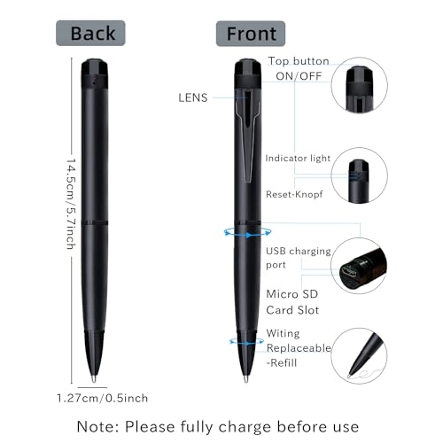 Mini Pen Camera - 64GB 1080P