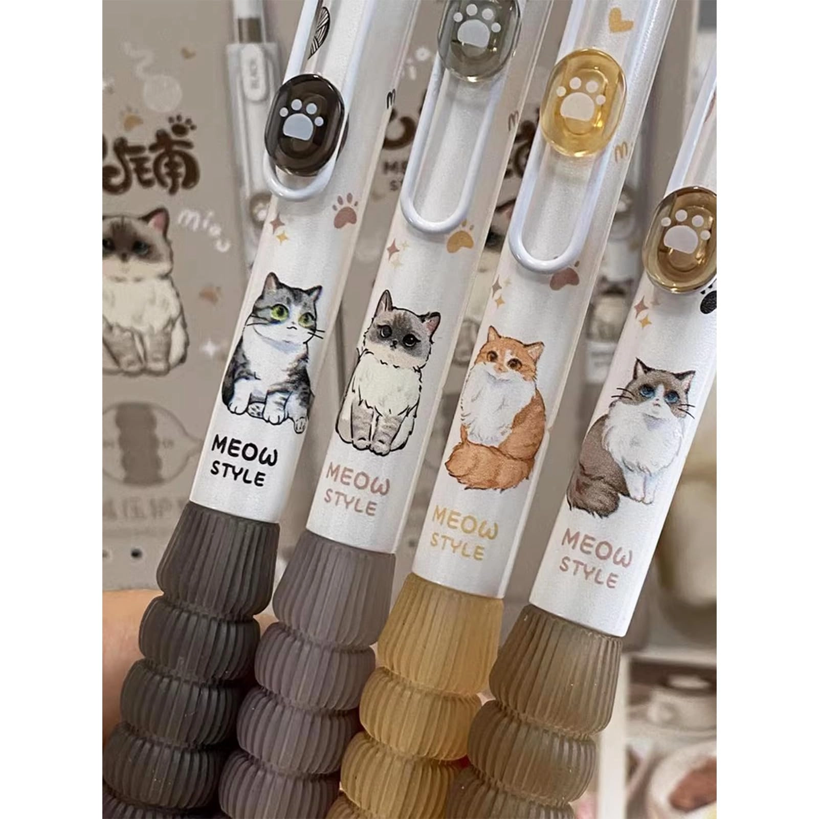Cute Cat Erasable Pens - 4.0 Count 0.5mm