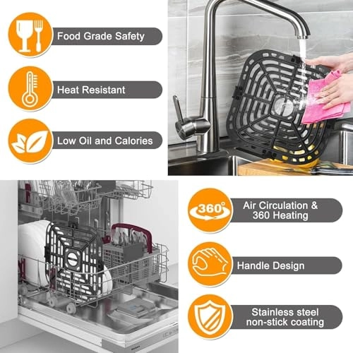 Air Fryer Grill Pan - steel 1 piece(s)