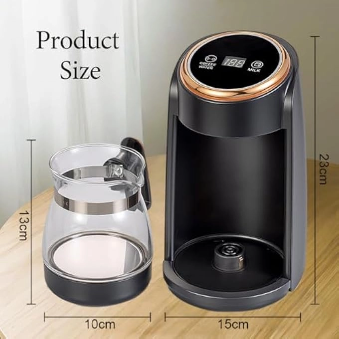 Turkish Glass Coffee Maker - Foldable Handle Portable Electric