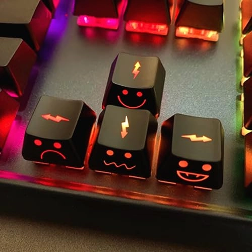 WASD Arrow Keycaps - UV Coating Backlit Double Shot