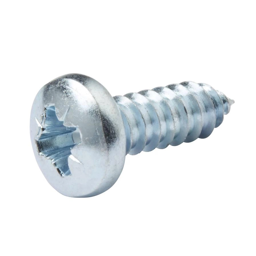 Zinc-Plated Carbon Steel Self Tapping Screw Pack 6.3mm 19mm