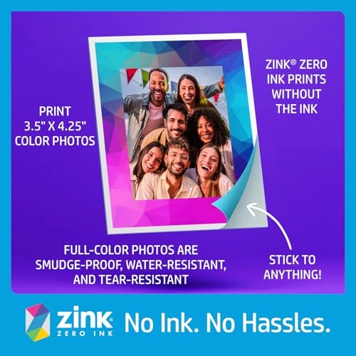 Sprocket Photobooth - 3x4" Sticky-backed 10.1" LCD