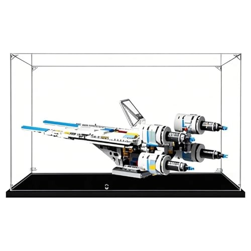 Acrylic Transparent Collectible Display Case for LEGO 75399 Starfighter Block Model - 3mm thickness