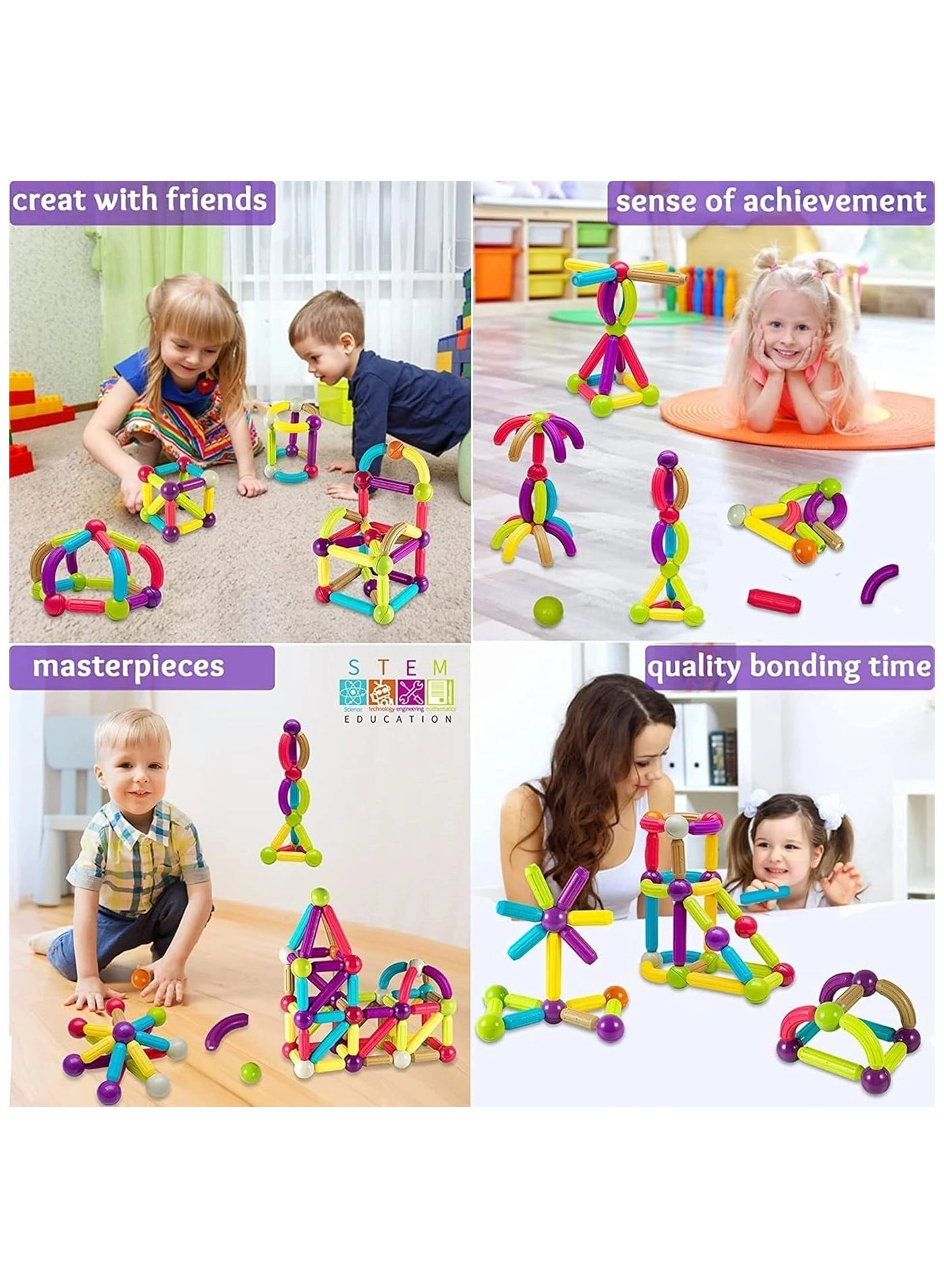 Magnetic Building Blocks - 42 pcs