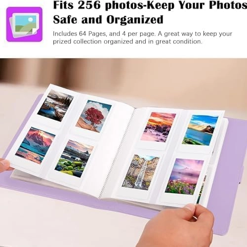 2x3" 256 Pockets Fabric Cover Photo Album