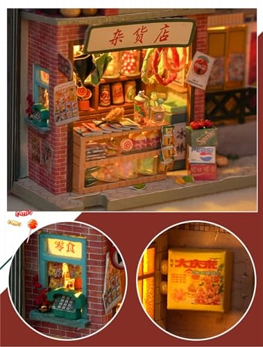 Book Nook Miniature Kit - Old Time Lane 60 scale