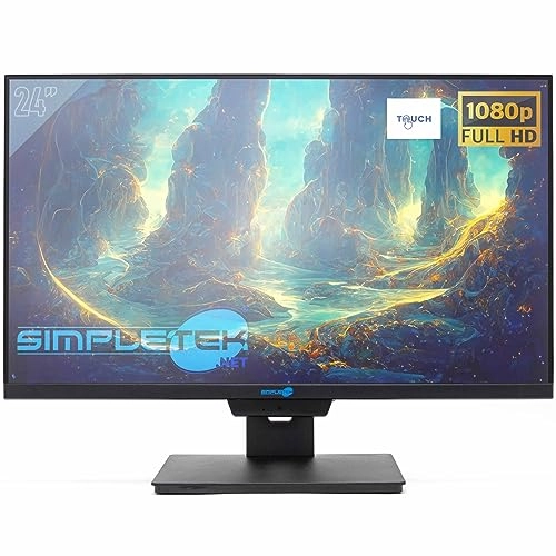 1080p 24" Touch Monitor - 8933-SIMPLETEK 23.8 Inches 1920x1080