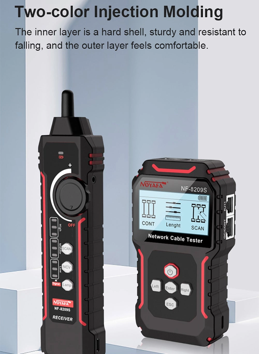 NF-8209S - RJ45 RJ11 PoE Wiremap