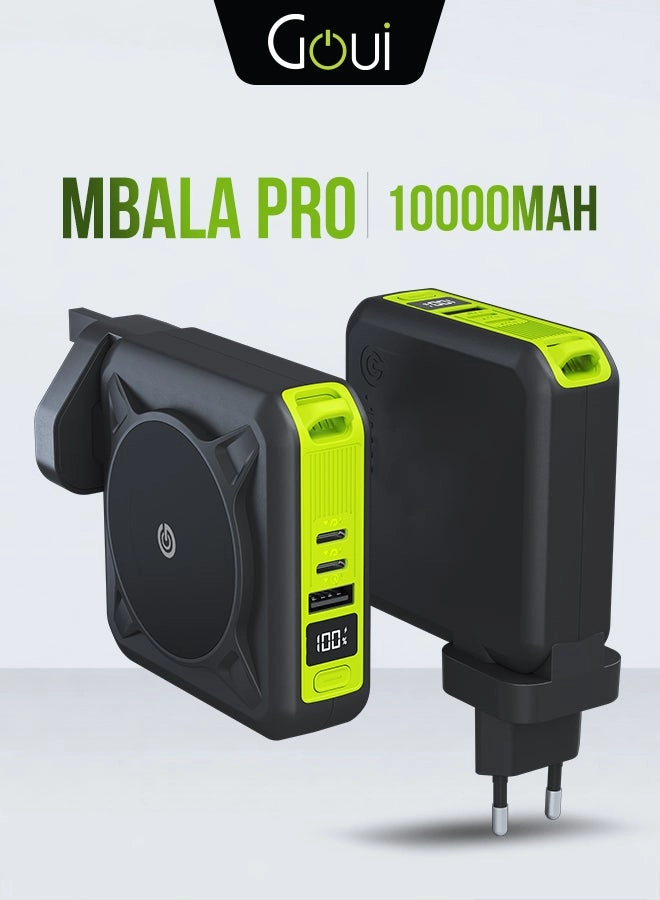 Goui Mbala Pro - 10000mAh 20W + Wireless Charger + Wall Charger