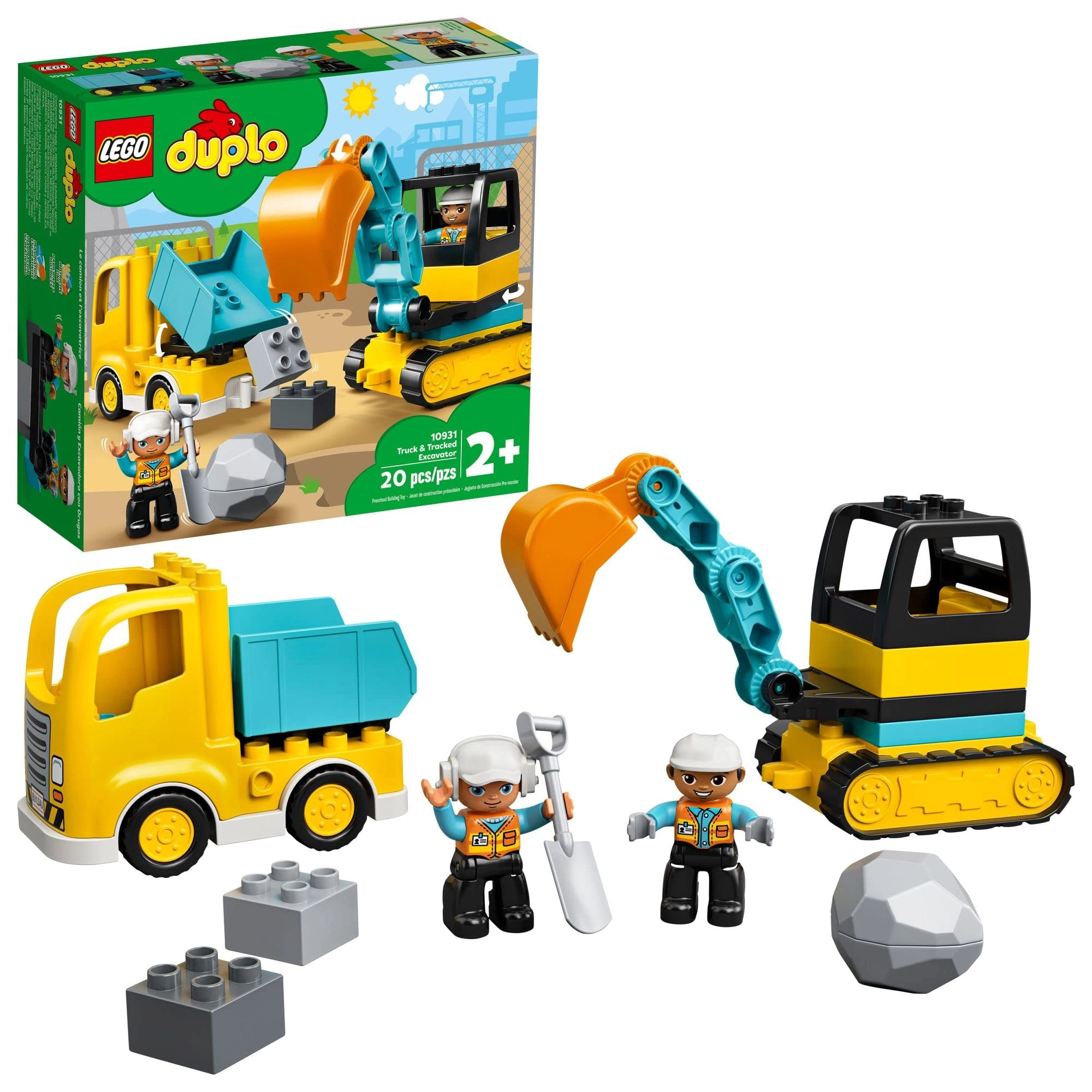 Construction Truck and Tracked Excavator (10931)