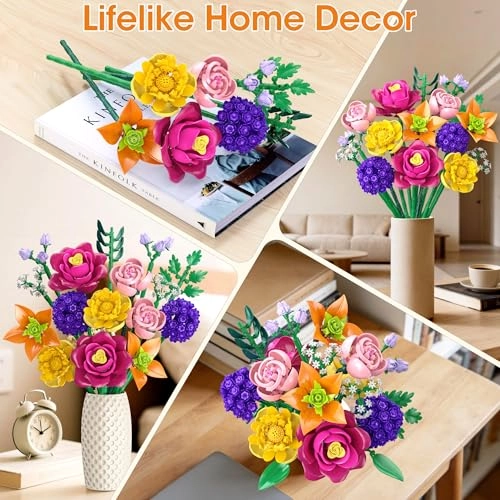 Flower Building Blocks Set - 933 pcs