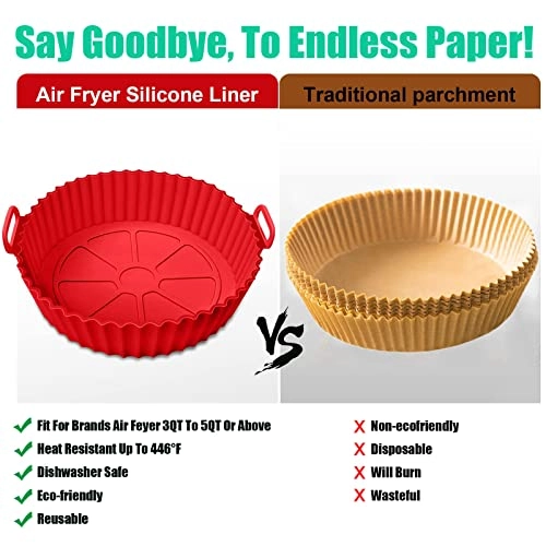 Air Fryer Liner - Silicone 2 Pcs