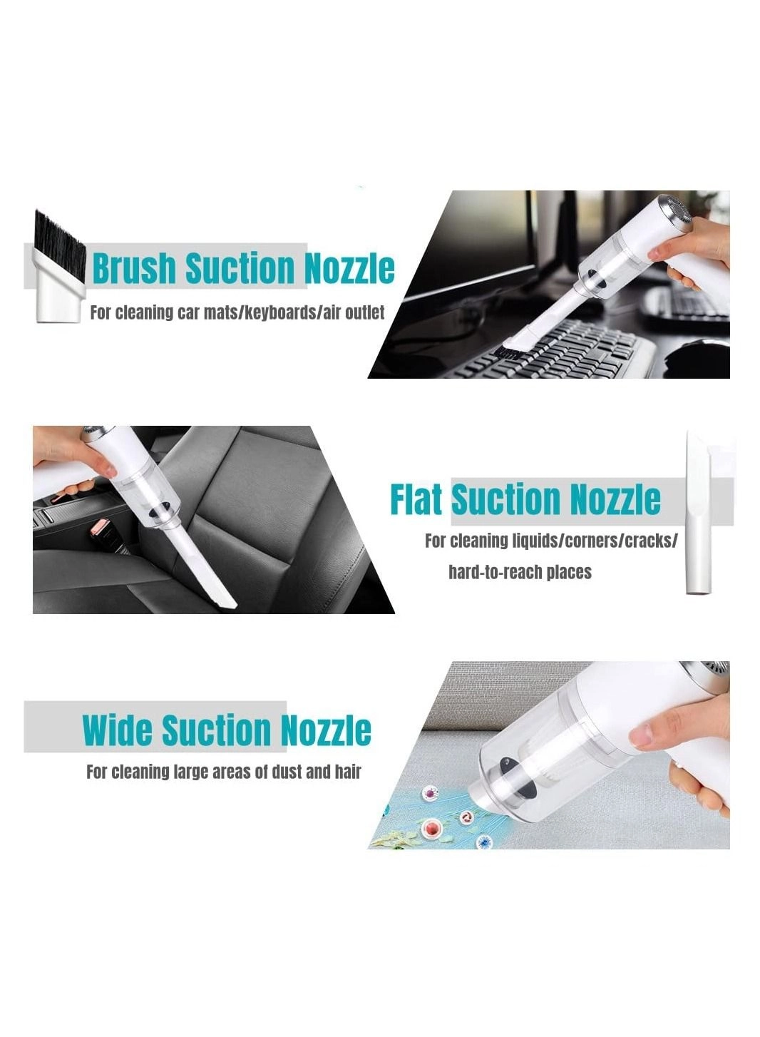 Handheld Car Vacuum Cleaner - 4000mAh