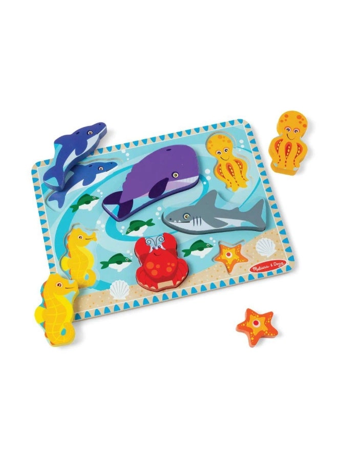 Sea Creatures Wooden Puzzle - 7 pcs