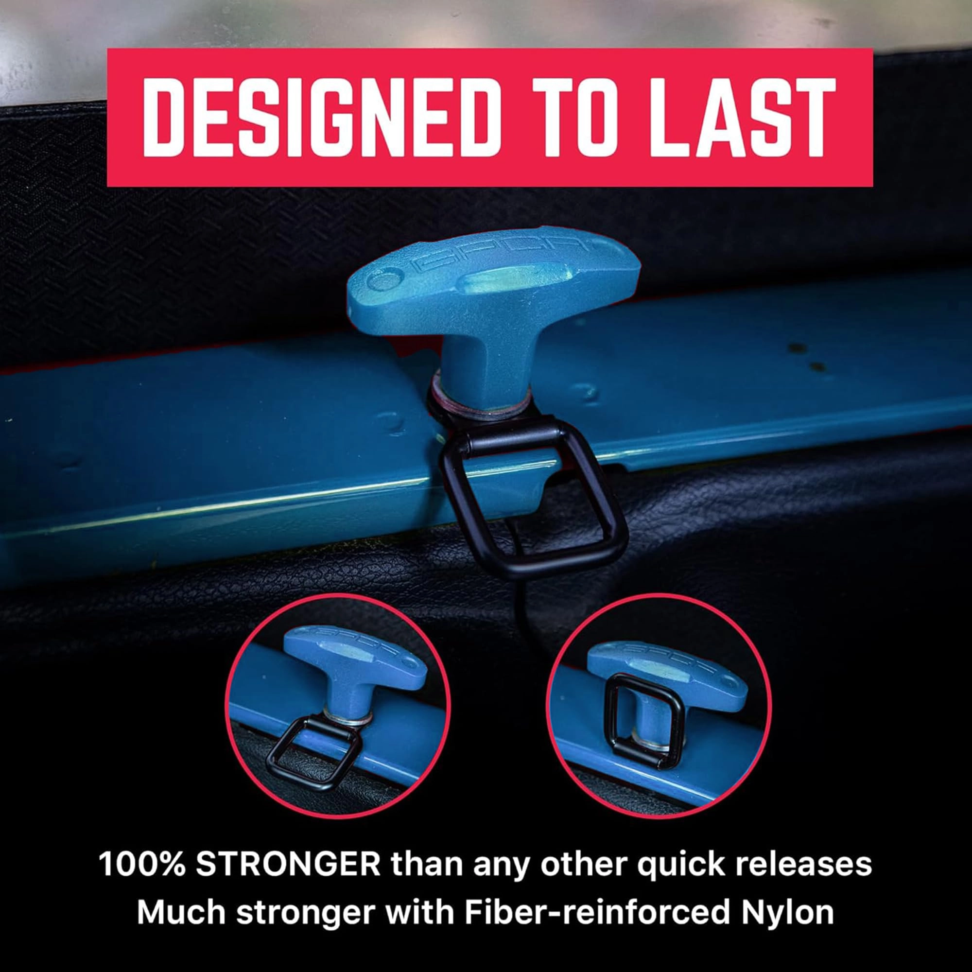 Quick Release Tie Down Anchor - 25mm 8mm Pack