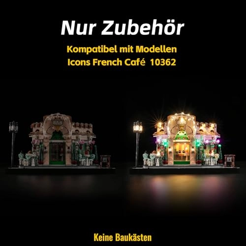 LED Light Set (10362) - Compatible with French Café USB Battery