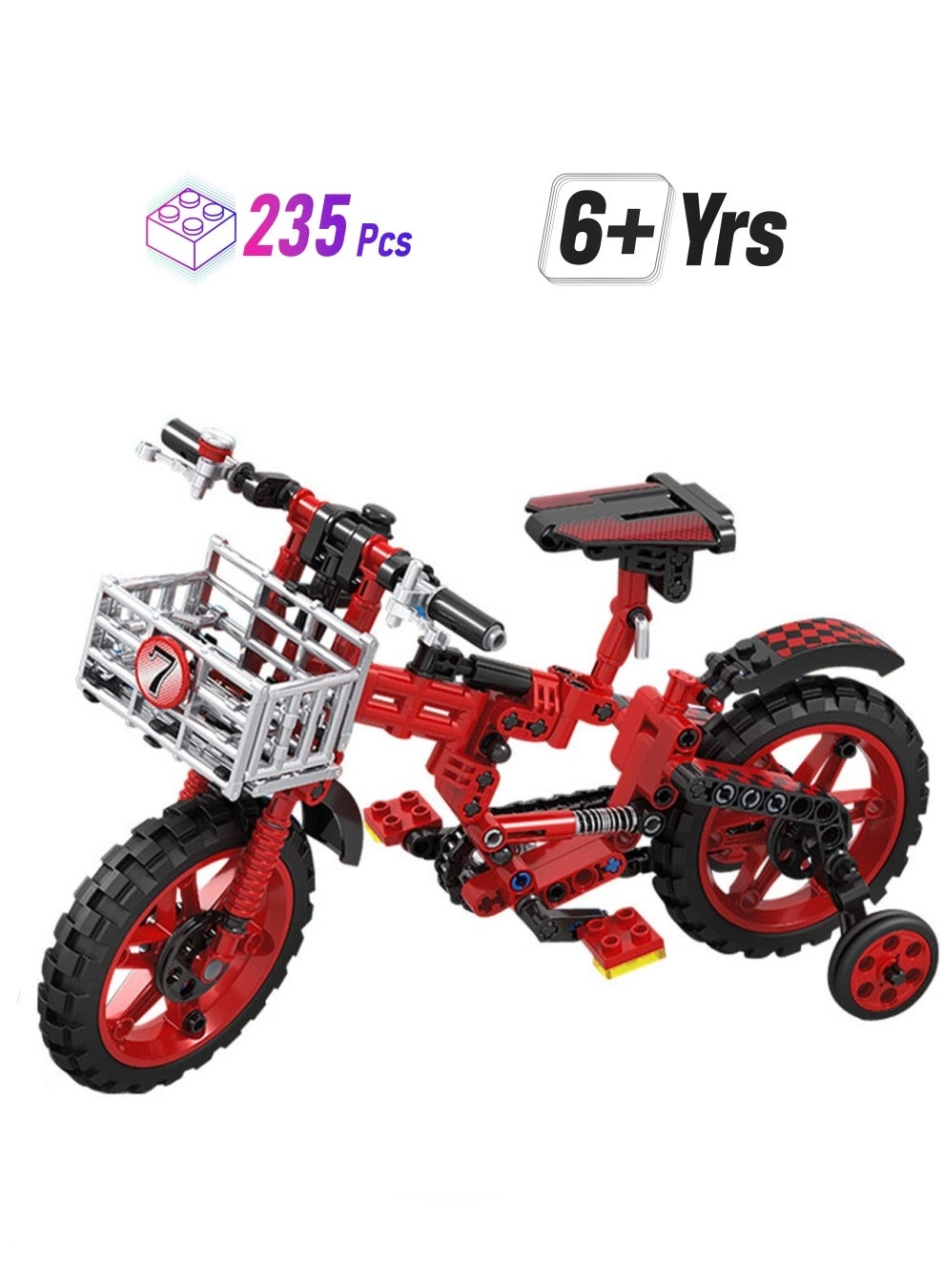 Generic Children'S Bicycle Model Set - 235pcs Creative Diy