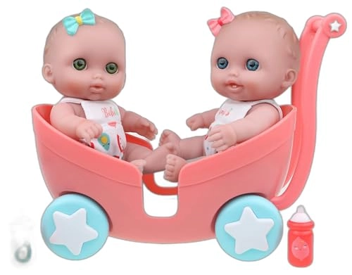 JC Toys Lil Cutesies - 8.5" Twin Stroller Set Ages 2+