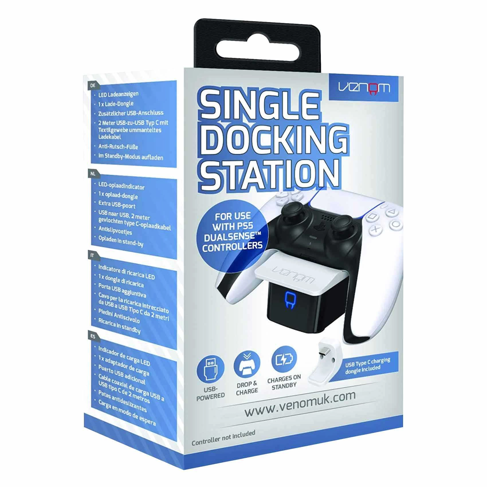 DIGITRONICS Single Docking Station Controller - USB to USB type C PlayStation 5