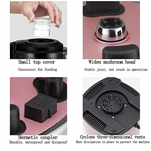 Food Processor Mixer - 21*21*49CM Red Stainless Steel