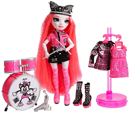 Mara Pinkett Fashion Doll - Neon Pink Mix & Match Outfits Rockband Accessories Ages 6+