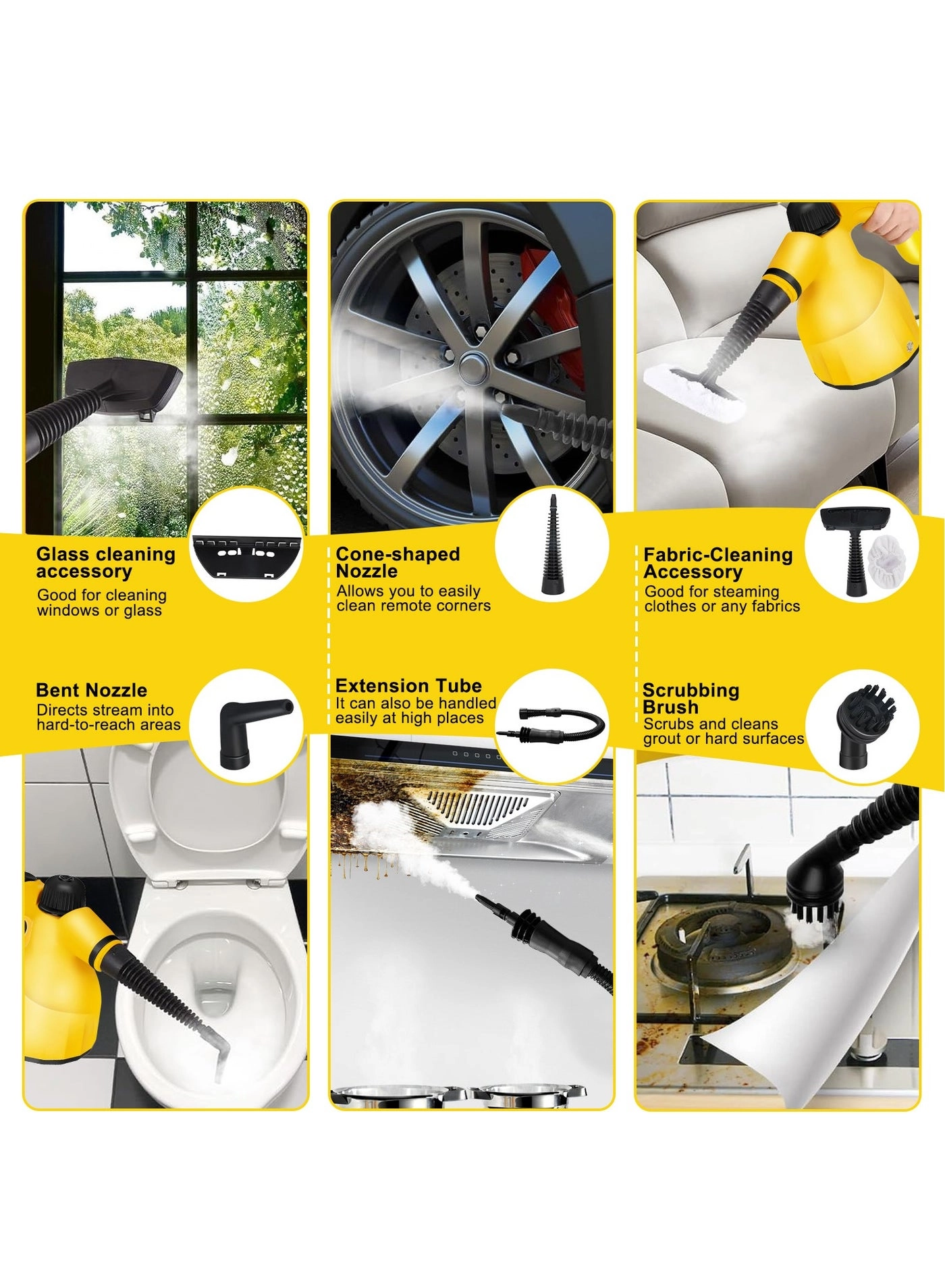 Handheld Steam Cleaner - 300Kpa 500ml