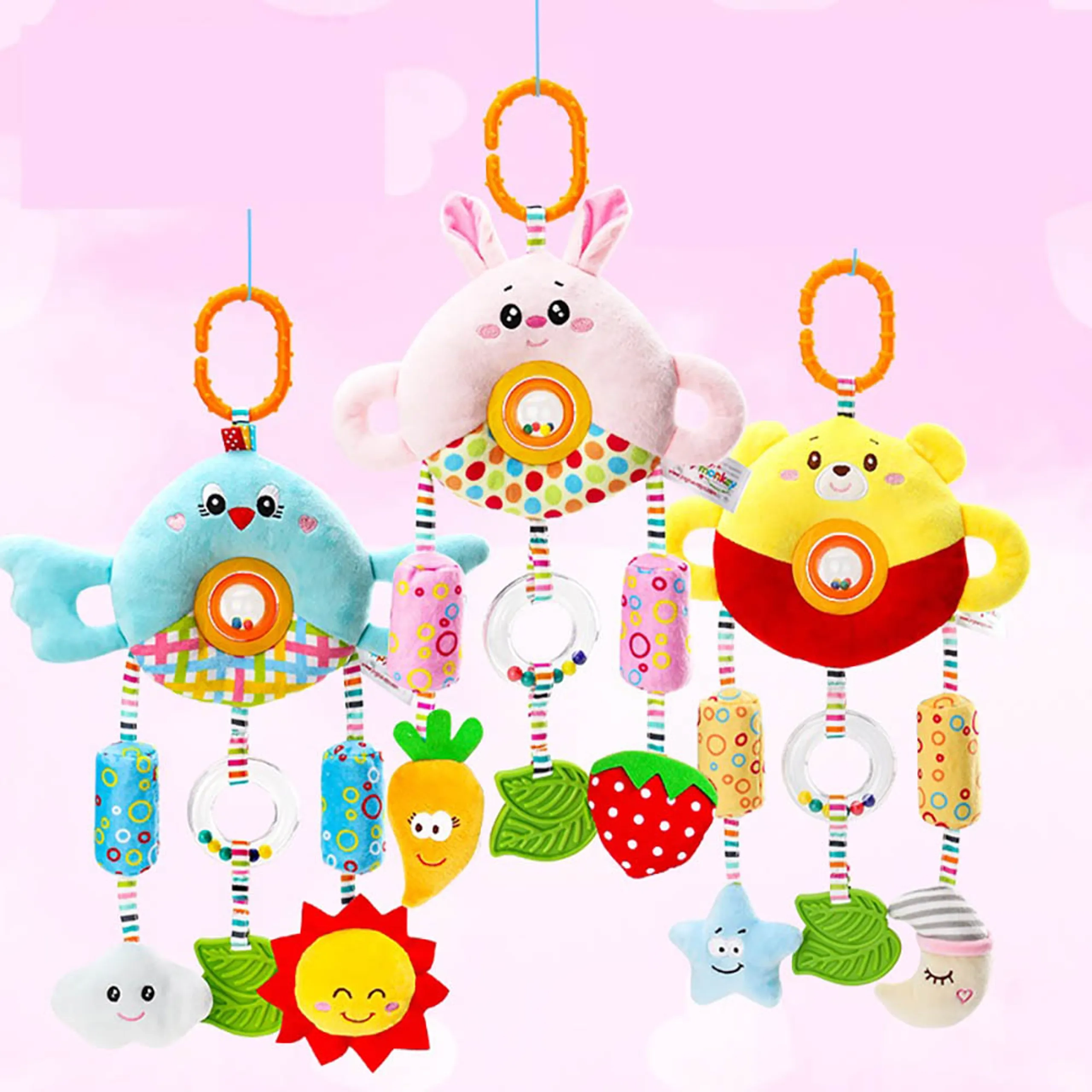 Hanging Rattle Soft Toy - Suitable for 6 months & above