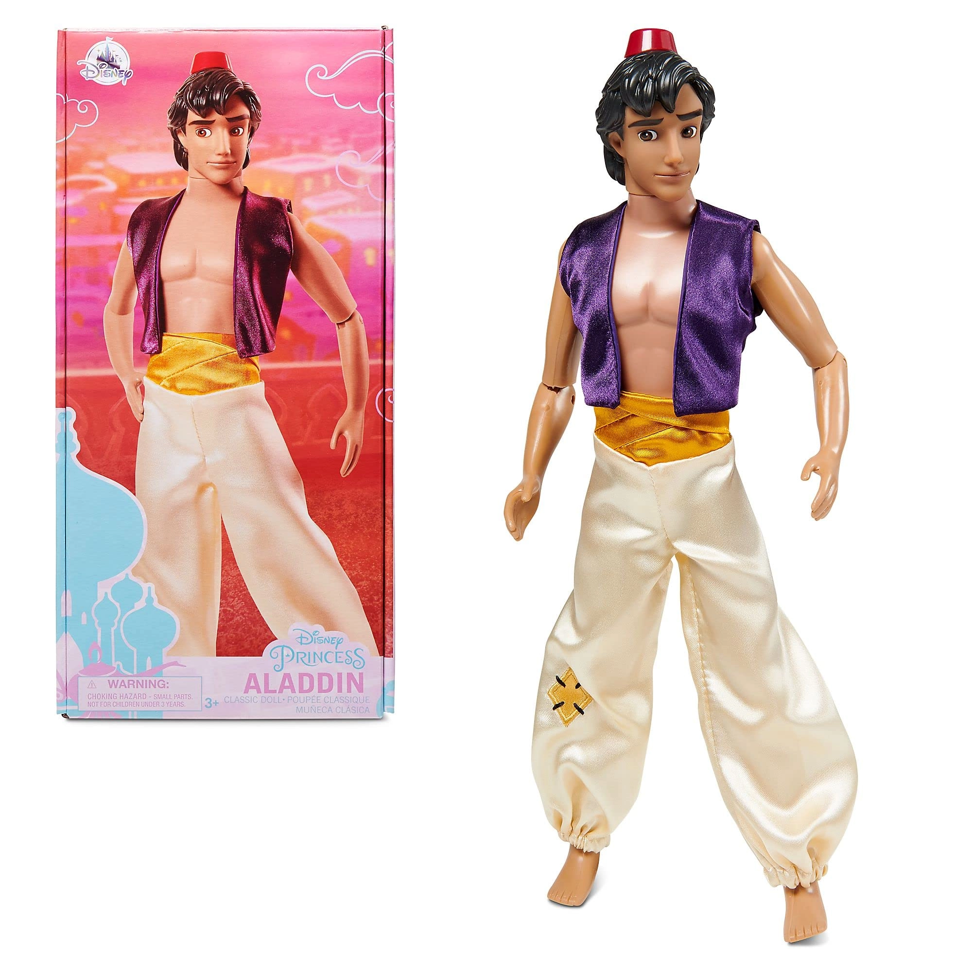 Disney Store Aladdin Classic Doll - 32cm Fully Posable Ages 3+
