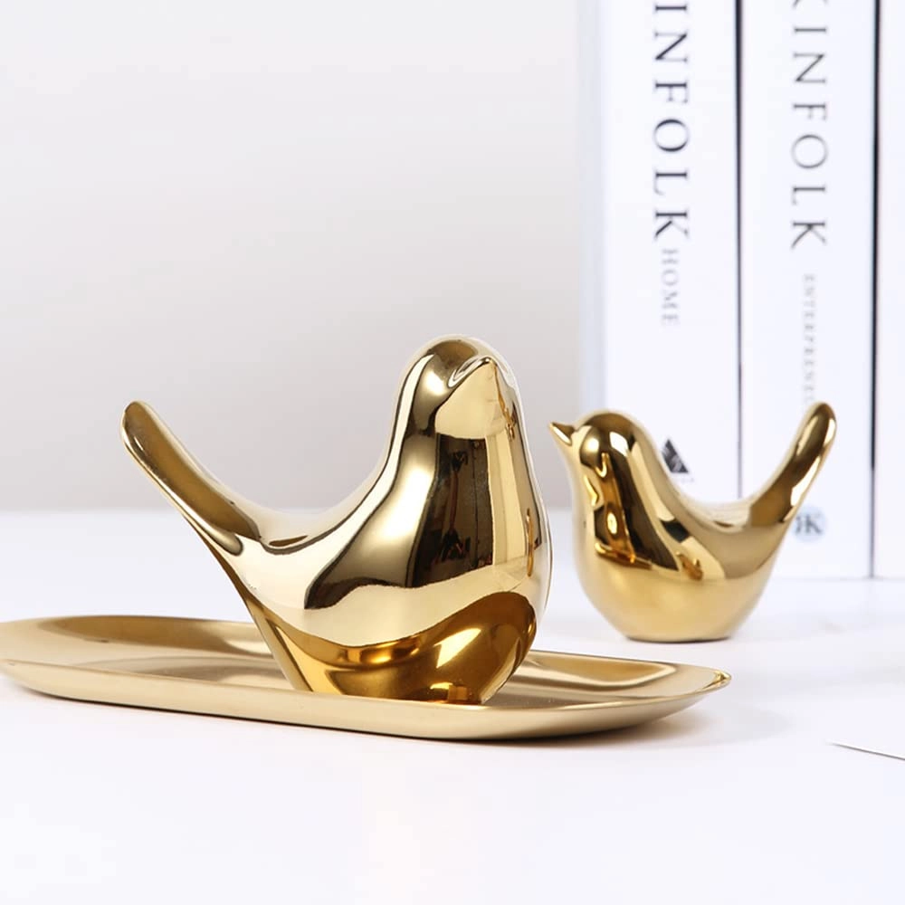 Pair Bird Figurine - Ceramic