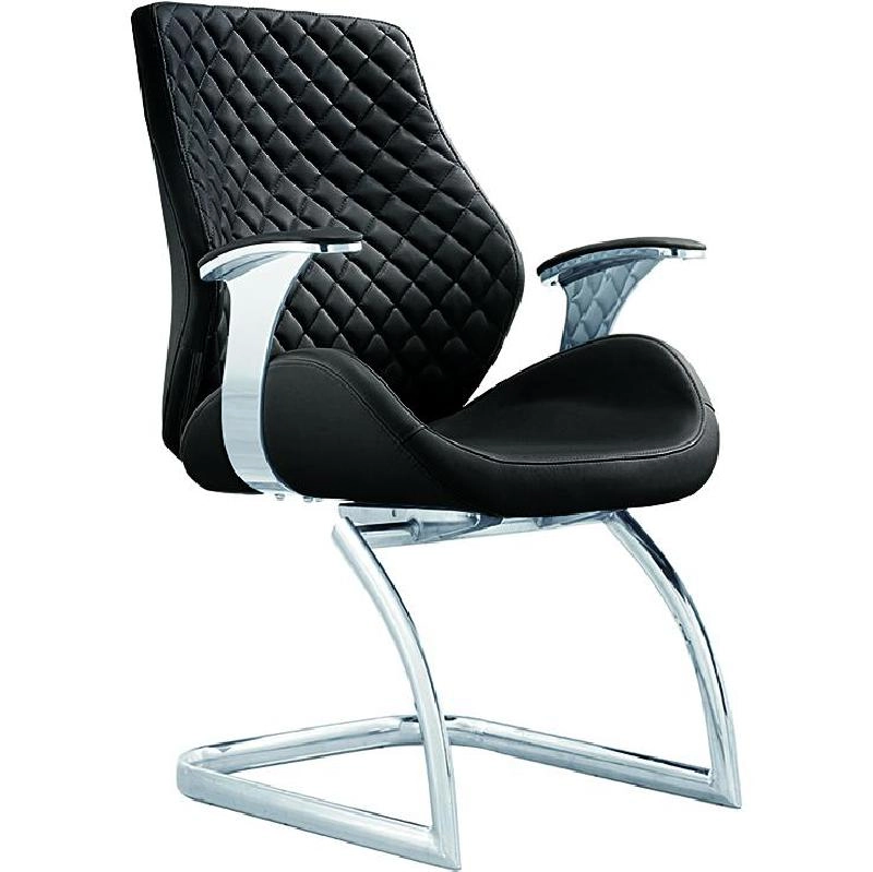 Non Branded Visitor Chair - Black Leatherette