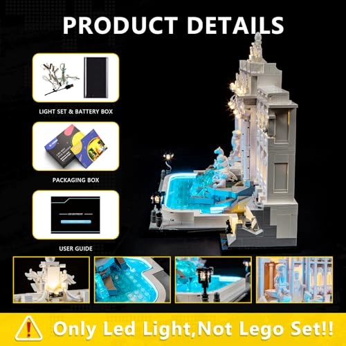 Light Kit for LEGO Trevi Fountain 21062 - Plastic 1