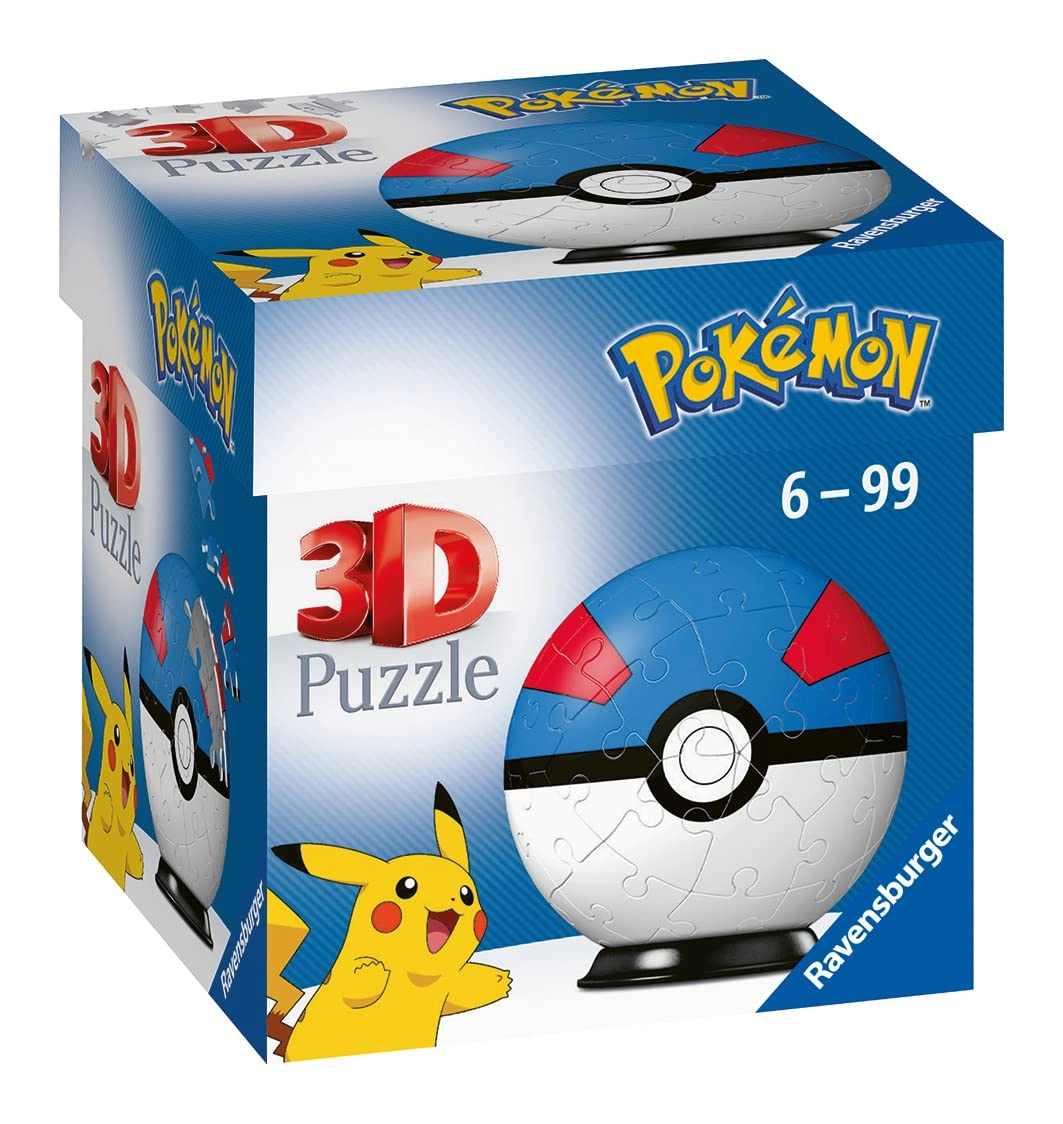 Pokemon Great Ball 3D Puzzle (11265) - 54 pcs