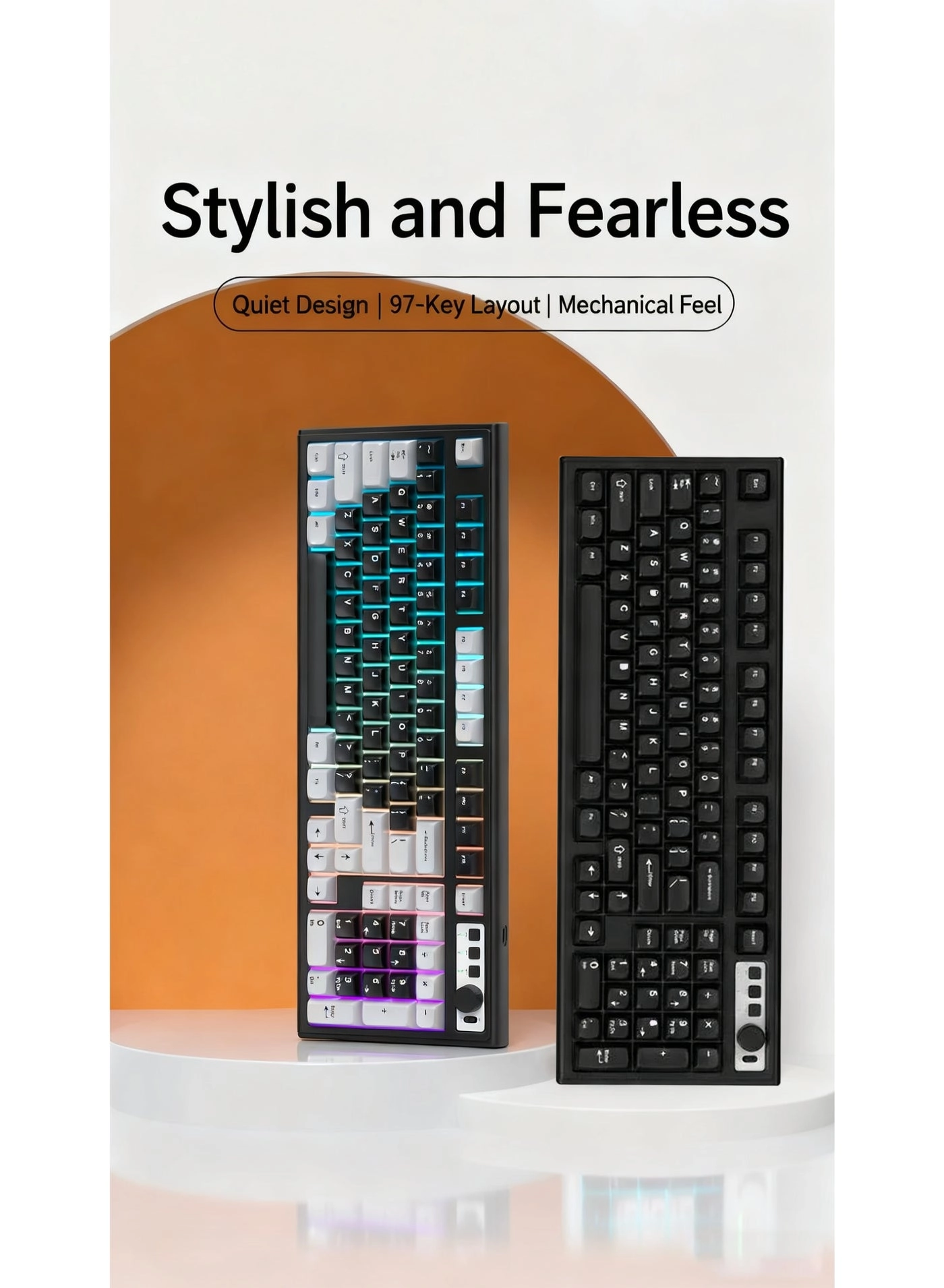 L1 Mechanical Feel Silent Keyboard - Wired/Wireless