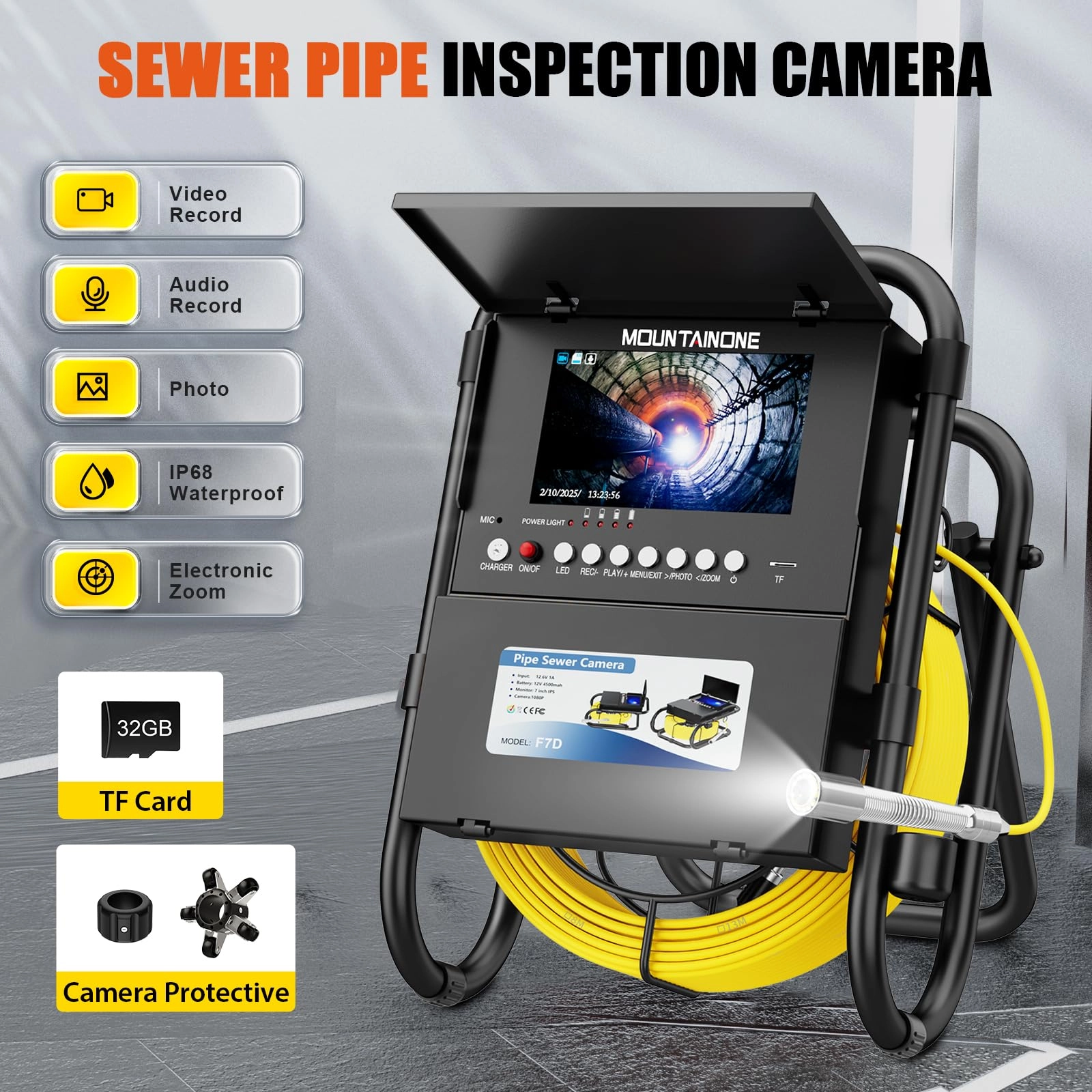Sewer Camera - 30M/100FT 23mm
