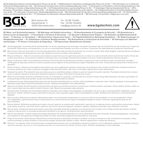 8688 Compressed Air Random Orbital Sander - 152 mm 10000 RPM