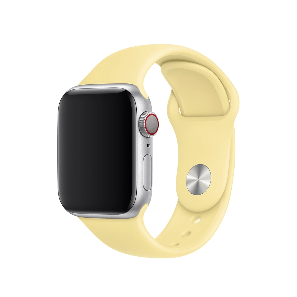 Sport Band for Apple Watch 46mm - Fluoroelastomer Pin-and-Tuck Yellow Medium/Large