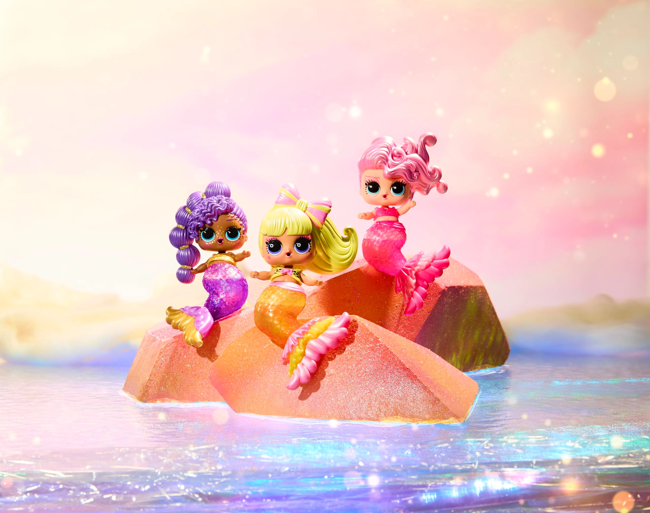 Mermaids Makeover Magic Tots - DIY Wearable Lip Gloss 6 Dolls Ages 4+