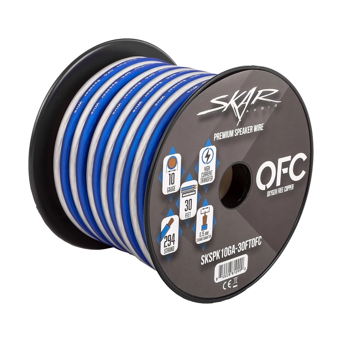 10 Gauge Elite Audio Speaker Wire - 30 Feet