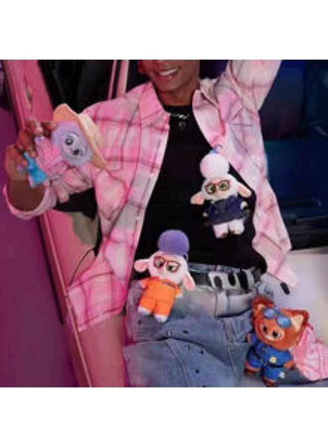 Zootopia Series Blind Box - Pack of 6 Vinyl Plush Pendant Keychain Mystery Pack