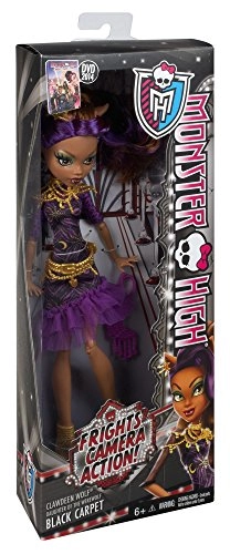 Clawdeen Wolf Doll - Frights, Camera, Action Black Carpet Ages 6+