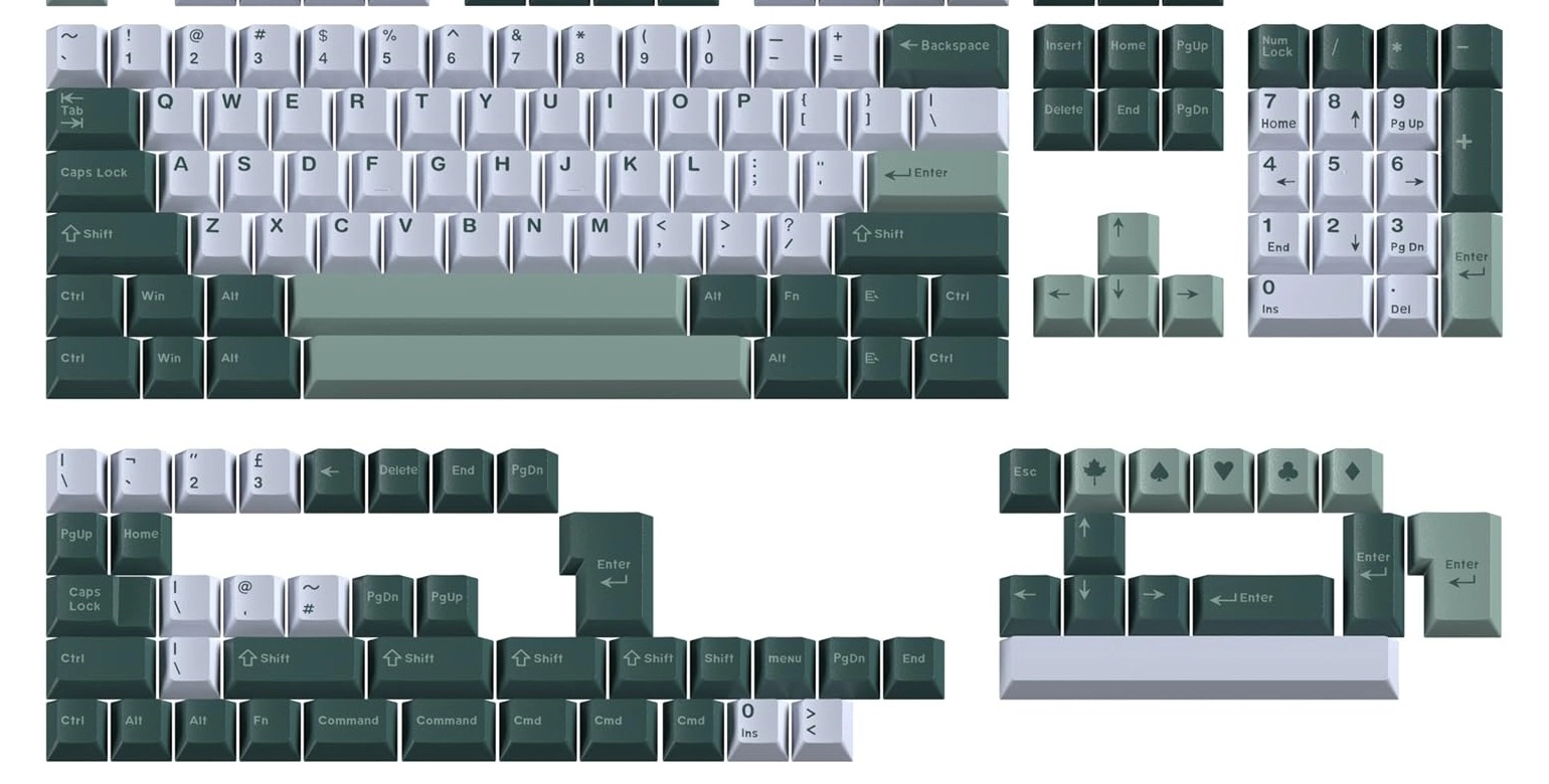 Sumgsn Botanical Keycaps - ISO/ANSI