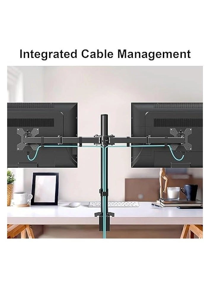 Dual Monitor Mount - 2 Monitors 32 inches 75mm or 100mm