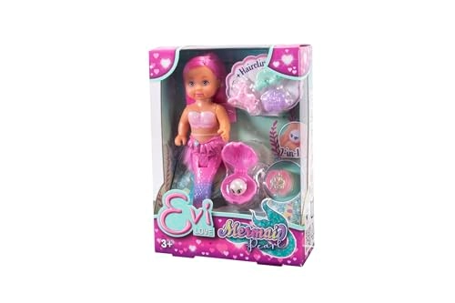 Evi Love Mermaid Pearl Toy Doll - 12 cm Plastic Ages 3+