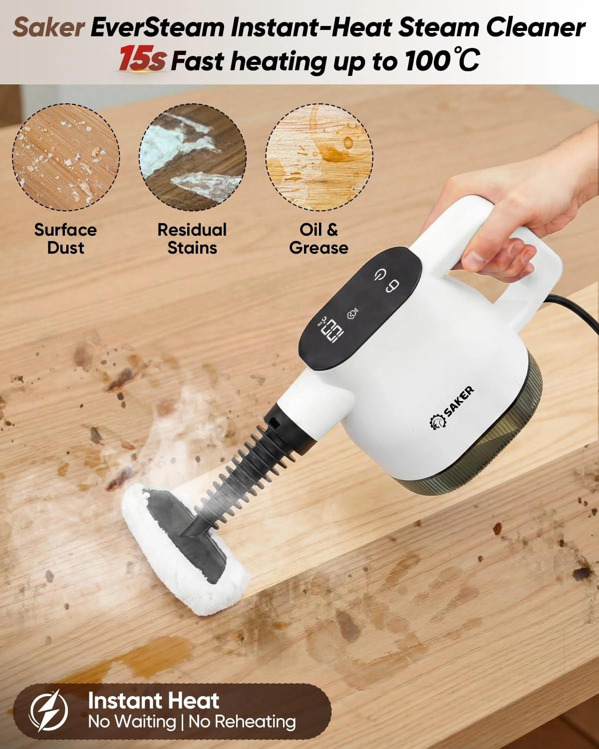 EverSteam Instant-Heat Steam Cleaner - 400 Milliliters