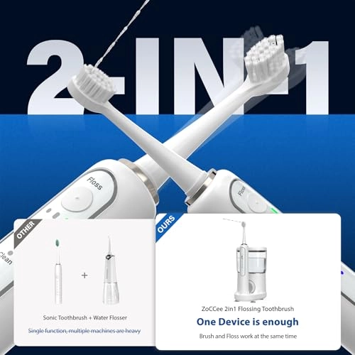 Electric Toothbrush - Water Flosser Wireless Charging 500ML
