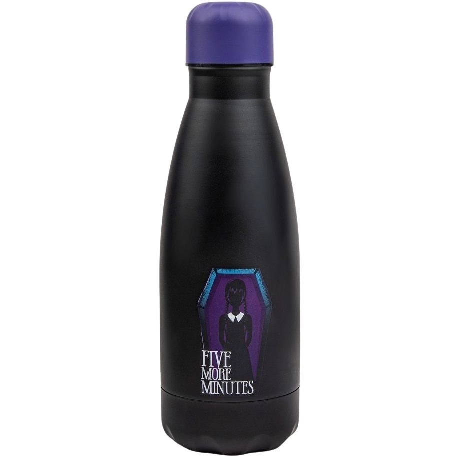 CINEREPLICA Wednesday Water Bottle 500 ml - purple cap