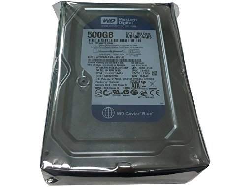 (Refurbished) Caviar Blue 3.5" 7200rpm 16MB SATA 3.0Gb/s (WD5000AAKS/CR) - 500GB